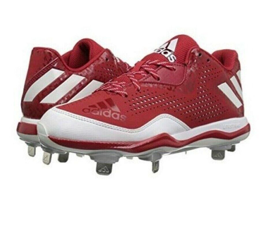 Adidas Originals Mens Freak X Carbon Mid Baseball Shoe Cleats Power Red Size 12 - $89.99
