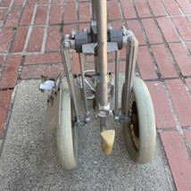 Golden Bear Aluminum Push Pull Golf Bag Cart Folding Vintage Antique Wheels - $143.55