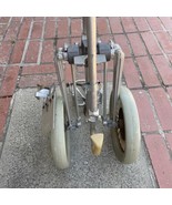 Golden Bear Aluminum Push Pull Golf Bag Cart Folding Vintage Antique Wheels - $2,738.15 MXN