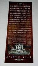 Iggy Stooges Sublime Offspring Concert Promo Card 2013 INI Festival Long Beach - $19.99