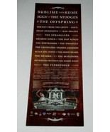 Iggy Stooges Sublime Offspring Concert Promo Card 2013 INI Festival Long... - €17,42 EUR