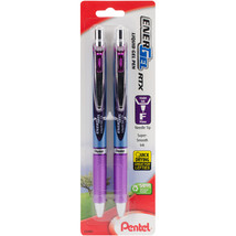 Pentel Energel Rtx Retractable Liquid Gel Pen .5Mm 2/Pkg-Violet Ink - £12.76 GBP