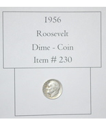 1956 Roosevelt Dime, # 230, Roosevelt Dimes, rare dimes, vintage dime, r... - £15.06 GBP