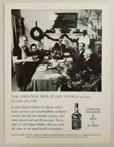 1973 Print Ad Jack Daniels Tennessee Whiskey Christmas Meal at Hollow - £6.60 GBP