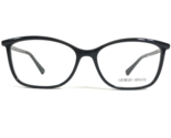 Giorgio Armani Eyeglasses Frames AR 7093 5017 Black Silver Cat Eye 53-15... - $111.98