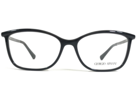 Giorgio Armani Eyeglasses Frames AR 7093 5017 Black Silver Cat Eye 53-15-140 - £89.51 GBP