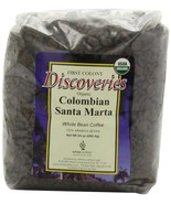First Colony Organic Whole Bean Coffee, Colombian Santa Marta, 24-Ounce - $29.99