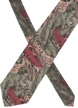 BETTINI necktie Italian Silk vintage 1990s nude man canoe Polynesian Haw... - £35.59 GBP