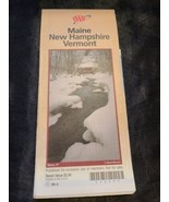 AAA Maine New Hampshire Vermont State Highway Travel Road Map 99-3 - $12.13 CAD