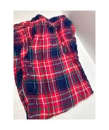 Victoria&#39;s Secret Womens Pajama Pants Red Plaid Christmas PJs Cotton Ble... - $30.74 CAD