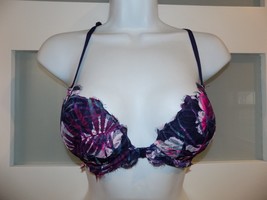 Victorias Secret PINK Date Racerback Front Close Lace Padded Push Up Bra - $24.96 CAD