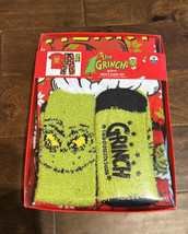 Dr Seuss Grinch Mens Pajama socks Gift Set Sz M Gift Box - $49.98