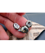 STUNNING AA+ TAHITIAN KESHI DRILLED PEARL SET *RARE BRIGHT COLORS - 17.7... - $129.97