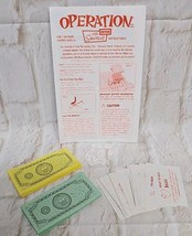 2005 Simpson Operation Cards, Play Money &amp; Funatomy Pieces Replacement Parts Lot - $11.86