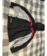 ZeroXposur Youth Lined Hooded Jacket L 14/16 Black Red Gray Skate Surf Snow - $9.74