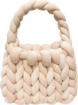 Woven Bags for Women Woven Handbag Handmade Totes Shoulder Bag Trendy Pu... - £49.22 GBP