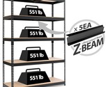 Z-Beam 5 Tier Laminated Heavy Duty Garage Storage Adjustable Wide Size M... - $295.99