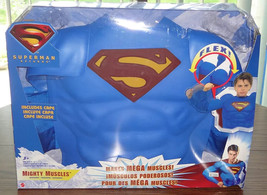 Superman Returns Mega Mighty Muscles Flex Suit and Cape Outfit Costume, ... - £25.54 GBP