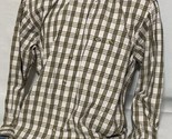 Roper Button Up Shirt Mens Large Plaid Check Long Sleeve Western Adult - $13.20