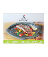 NEW Grand Gourmet Cast Iron Fish Decor/Server/Plate cook on grill/Oven/S... - £31.59 GBP