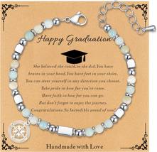 2024 Graduation Gifts for Her Girls Women, Natural Gemstone Bracelets Graduation - £16.02 GBP