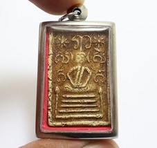 Phra Somdej Wat Chalermphrakiat Blessed 1900 Thai Buddha Miracle Amulet Pendant - £156.44 GBP