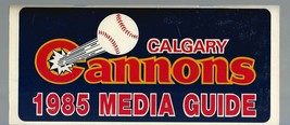 BASEBALL: 1985  CALGARY CANNONS   Baseball  Media GUIDE  EX+++ - £6.45 GBP