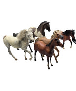 6 Horses Pony Hard Plastic Toys Breyer US Marchon Assorted Colors - $24.95