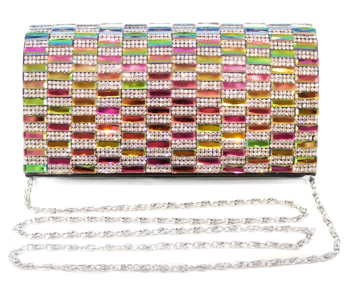 Rhinestone Clutch Purse, Iridescent Clutch evening Bag, Multicolor Purse... - $40.99 CAD