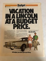 1982 Budget Rent A Car Vintage Print Ad pa10 - $8.90