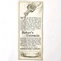 Walter Baker Vanilla Extract Flavor 1897 Advertisement Victorian Baking ... - $372.61 MXN