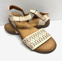 MIZ MOOZ WOMEN&#39;S  ANKLE  HOOK &amp; LOOP SANDALS BEIGE 37EU / 7US  # K-58 - $87.12