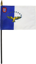 Azores - 4&quot;X6&quot; Stick Flag - $3.42