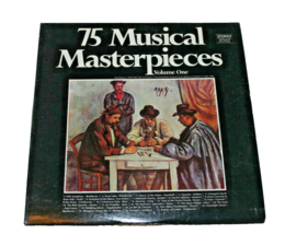 1960 Vtg &quot;75 Musical Masterpieces Volume One&quot; 33 rpm Set of 2 Vinyl Albums - £3.95 GBP