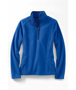 Lands End Women&#39;s 100 Everyday Fleece Half-zip Persian Cobalt New - $476.67 MXN