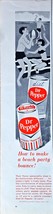 Dr. Pepper Beach Party bounce sand fun water-1965 Vintage Print Ad - €9,22 EUR