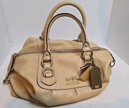 Coach K0871 - 12937 Madison Sabrina handbag taupe tan Leather Purse Bag  - £26.50 GBP