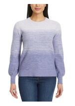Gloria Vanderbilt Womens Sweater Light Purple Ombre Crewneck Long Sleeve... - $56.32 CAD
