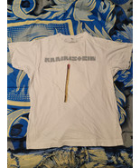 Official Rammstein Self Titled Matchstick White T-Shirt Size Medium - $60.00