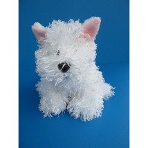 White Terrier Dog GANZ Webkinz Plush 7&quot; Puppy Stuffed Animal No Code HM106 - $12.00
