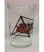 Tom and Jerry JERRY MOUSE ON KITE 4&quot; Collector&#39;s GLASS CUP Welch&#39;s - $14.85