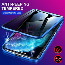 Magnetic Metal Tempered Glass Case For iPhone 11 Pro Max 6 7 8 Plus AU - $59.46