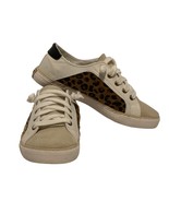 Marleylilly Low Top Sneakers Suede Leopard Comfort Shoes Lace Up Women S... - $8.16