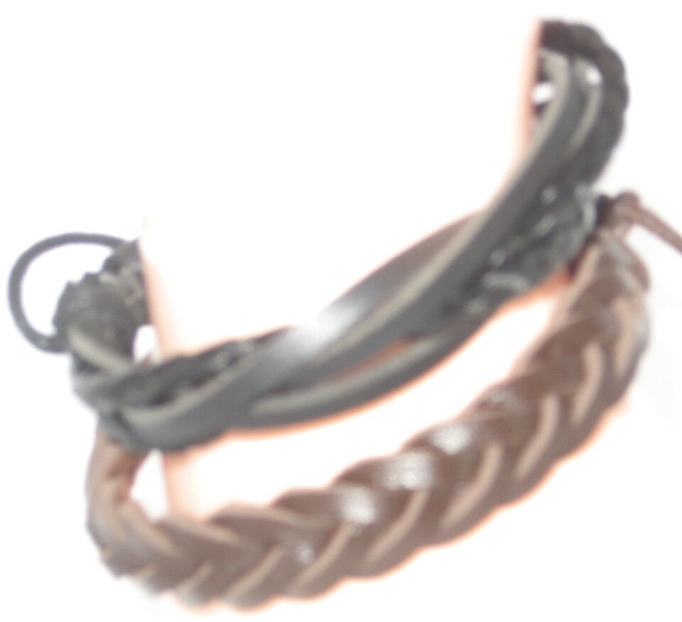 Synthetic Leather Wrist Bands - One size fits all adjustable - $2.23