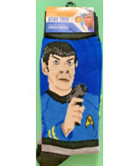 Star Trek The ORIGINAL Series Mr Spock Crew Sock Mens Sz 10-13 Blu/Gry N... - $271.67 MXN