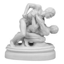 An item in the Art category: Uffizi Wrestler Athlete Male Greek Roman Marble Cast Sculpture...-
show origi...