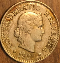1933 Switzerland 5 Rappen Coin - £1.73 GBP