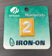 Girl Scouts Numerals 2 Iron On Embroidered Patch - $3.49