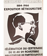Georges Duhamel - Poster Original Display - Centenaire - 1984 - £125.10 GBP