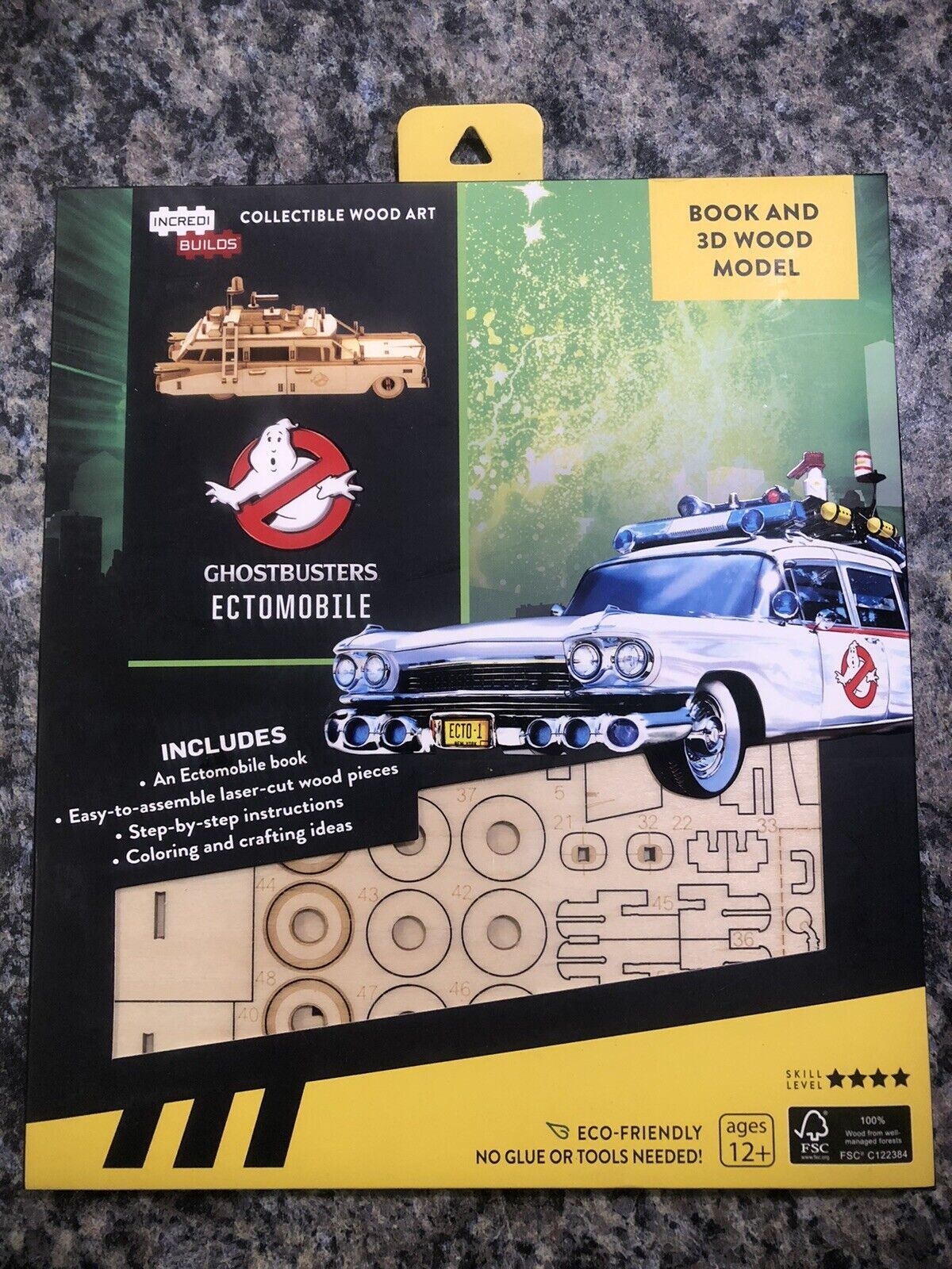 Primary image for IncrediBuilds Ghostbusters Ectomobile Book and 3D Wood Ecto 1 Model Figure Se...